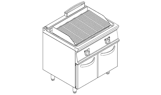 电热烧烤炉连柜