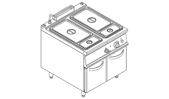 燃气热汤池连柜